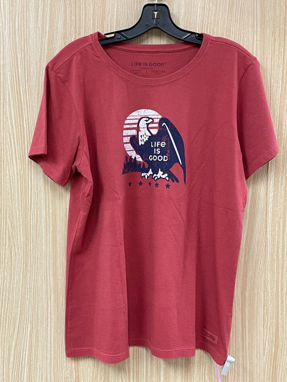 Life is Good Red Eagle Tee size large